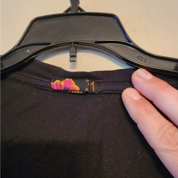 Rue 21 black lightweight Long Sleeve shirt size medium - Picture 3 of 3